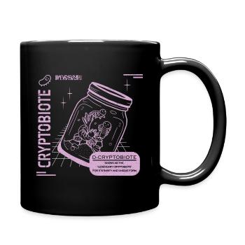 Futuristic Retro Jar Design - Full Colour Mug - black - Right