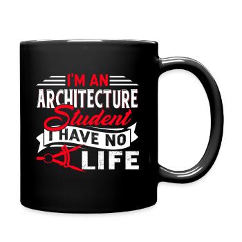 Architecture I am An Architecture - Full Colour Mug - black - Right