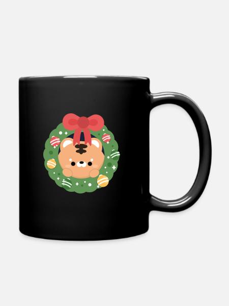 Noël du tigre - Mug uni - noir