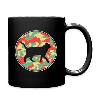 Vintage Chat American Shorthair - Mug uni - noir - Droite