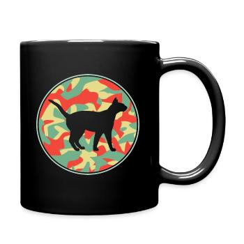 Vintage Siamkatze - Tasse einfarbig - Schwarz - Rechts