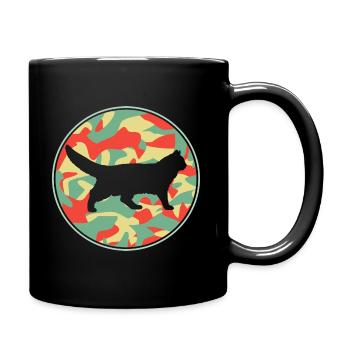 Vintage Norwegian Katze - Tasse einfarbig - Schwarz - Rechts