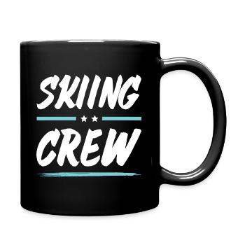 Équipe de ski - Mug uni - noir - Droite