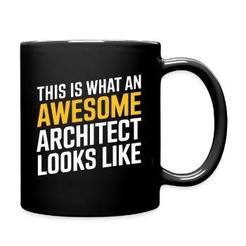 This Is What An Awesome Architect Looks Like - Full Colour Mug - black - Right