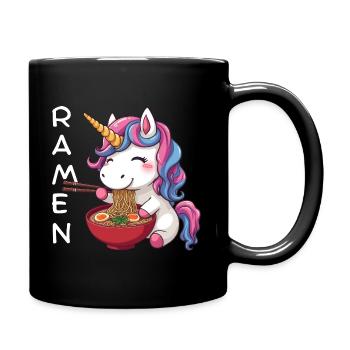 Ramen Licorne - Mug uni - noir - Droite