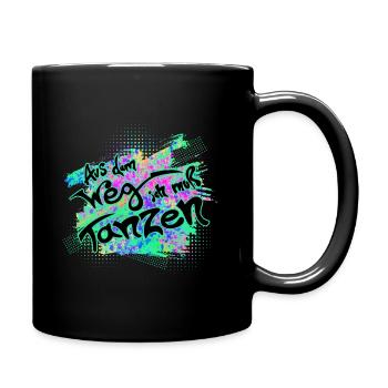 tanzen - Tasse einfarbig - Schwarz - Rechts