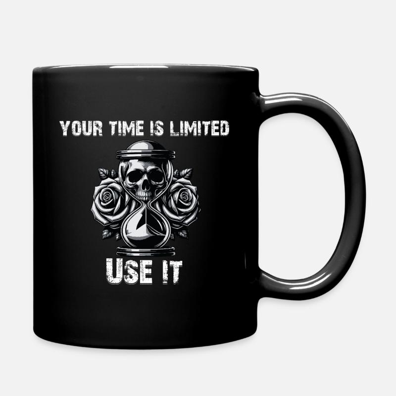Your time is limited Skull - Tasse einfarbig - Schwarz