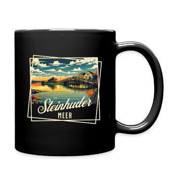 Steinhuder Meer – Sommer. Sonne. Seele baumeln - Tasse einfarbig - Schwarz - Rechts