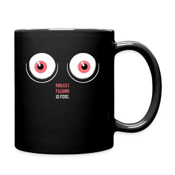 Breastfeeding Is Cool – Support New Moms Shirt - Full Colour Mug - black - Right