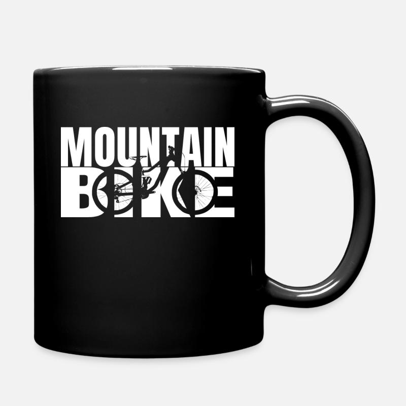 Mountain Bike MTB Downhill - Tasse einfarbig - Schwarz