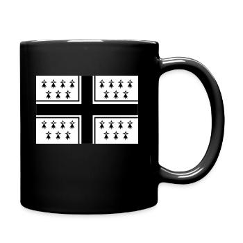 Bretonischer Marinepavillon - Tasse einfarbig - Schwarz - Rechts