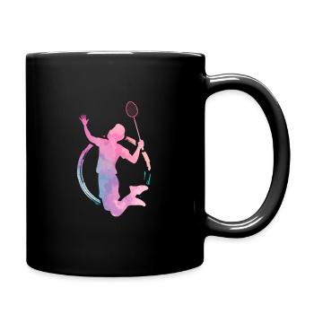 Passe-temps de badminton - Mug uni - noir - Droite