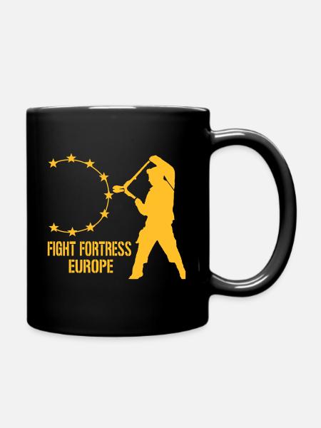 Fight Fortress Europe - Full Colour Mug - black