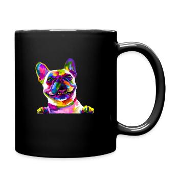 French Bulldog - Full Colour Mug - black - Right