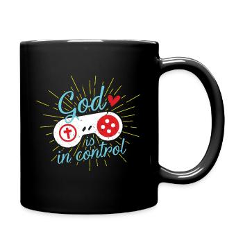 Christlicher Gamer Christ Gaming Kreuz Geschenk - Tasse einfarbig - Schwarz - Rechts