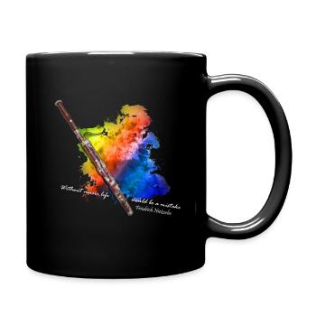 bassoon - Full Colour Mug - black - Right