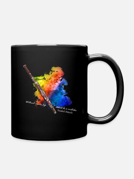 basson - Mug uni - noir