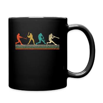 Baseball Retro Vintage Baseball Lover Fête des pères - Mug uni - noir - Droite