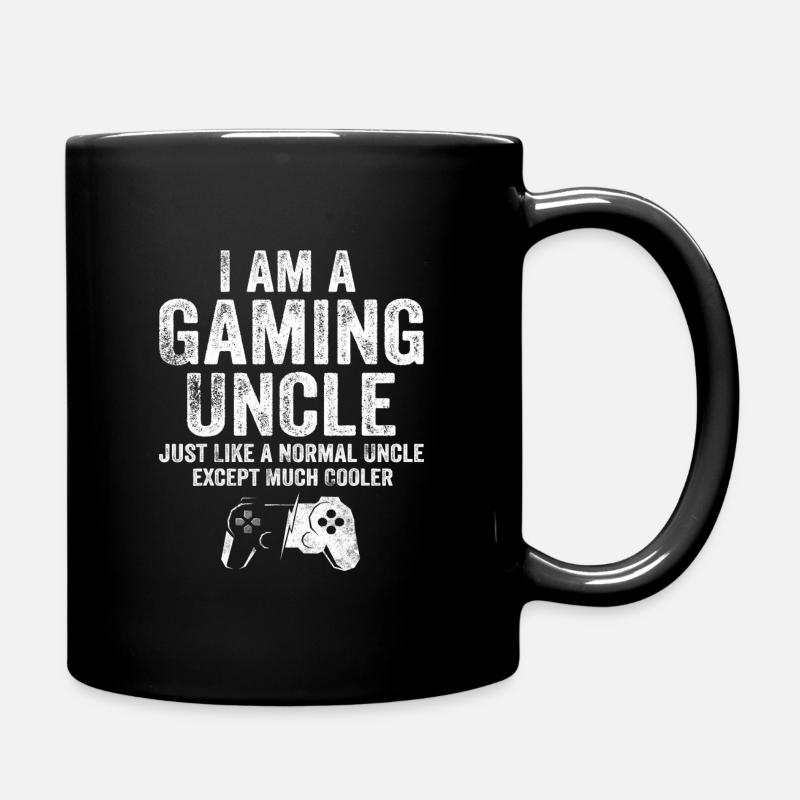 I Am A Gaming Uncle Funny Video Gamer Gift Video - Full Colour Mug - black