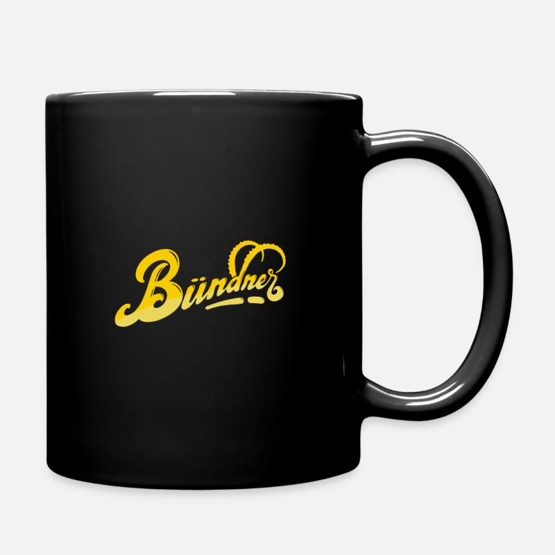 Bündner - Tasse einfarbig - Schwarz
