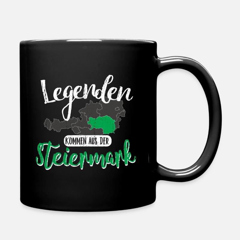 Legenden kommen aus der Steiermark - Tasse einfarbig - Schwarz