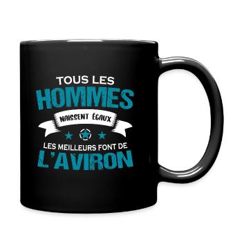 Aviron passion cadeau drôle rigolo - Mug uni - noir - Droite
