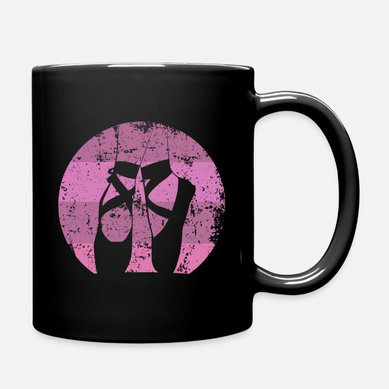 Ballettschuhe Retro Kreis Used Symbol - Tasse einfarbig - Schwarz