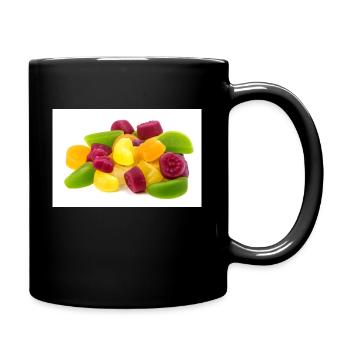 Gummibärchen. Bonbon. gummy bear. - Tasse einfarbig - Schwarz - Rechts