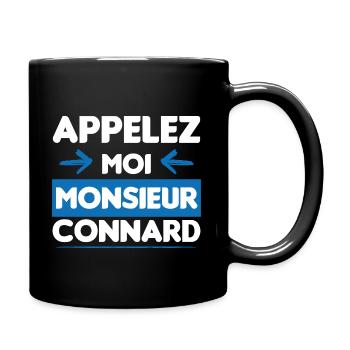 cadeau marrant monsieur connard - Mug uni - noir - Droite