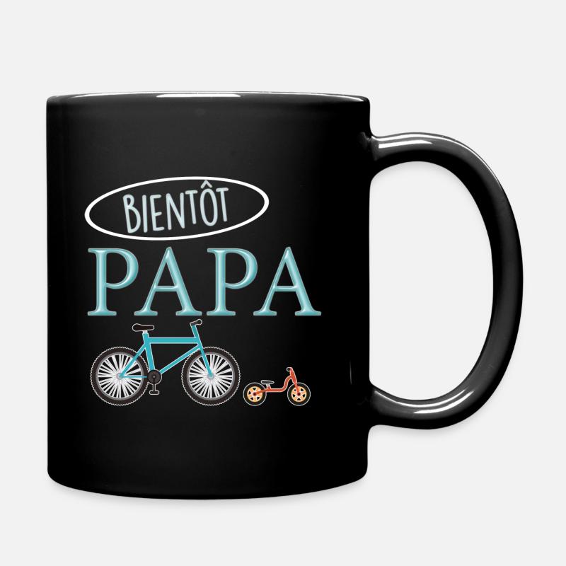 Papa, idée cadeau futur naissance, futur papa - Mug uni - noir