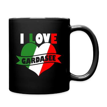 Gardasee Love Italien Urlaub - Tasse einfarbig - Schwarz - Rechts
