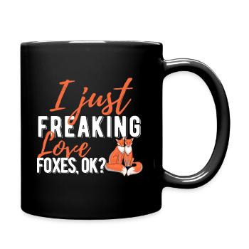 Fox - Full Colour Mug - black - Right