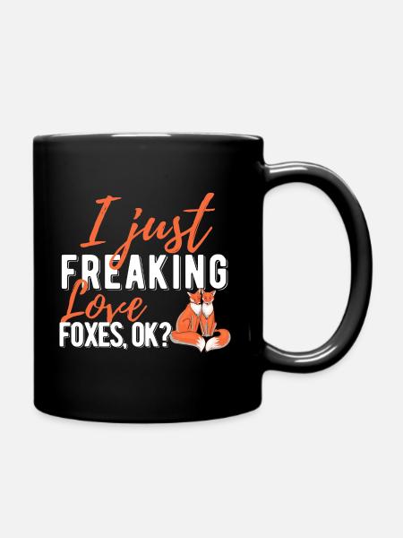 Fuchs - Ensfarvet krus - sort