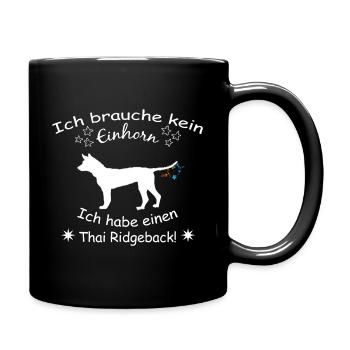 Thai Ridgeback -Thai Ridgeback - Tasse einfarbig - Schwarz - Rechts