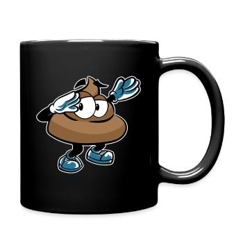 DABBING POOP KACKE DAB - Tasse einfarbig - Schwarz - Rechts