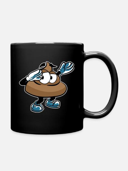 DABBING POOP KACKE DAB - Mug uni - noir