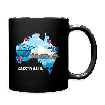 Australia - Full Colour Mug - black - Right