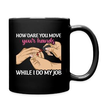 Nail design Design for a nail designer - Full Colour Mug - black - Right