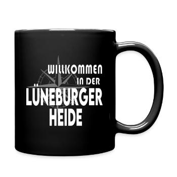 Reiseziele Urlaubsort Seen Lüneburger Heide - Tasse einfarbig - Schwarz - Rechts