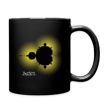 Fractal The Mandelbrot Set Formule de maths sur jaune - Mug uni - noir - Droite