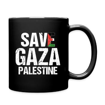 Save Gaza Liberté pour Palestine Palestine - Mug uni - noir - Droite
