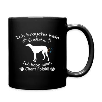 Chart Polski Hund - Chart Polski - Tasse einfarbig - Schwarz - Rechts