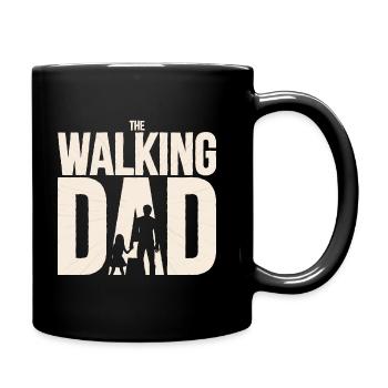 Geschenk für werdende Papas The Walking Dad - Tasse einfarbig - Schwarz - Rechts