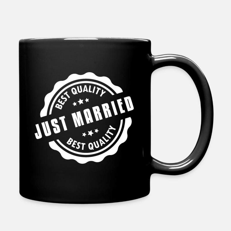 Just Married Best Quality - Mug uni - noir