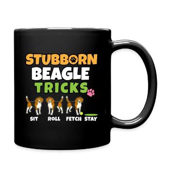 Stubborn Beagle Tricks I Dog Lover I Beagle - Mug uni - noir - Droite