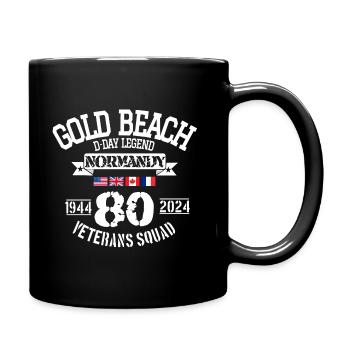 D DAY Gold 80th anniversary - Mug uni - noir - Droite