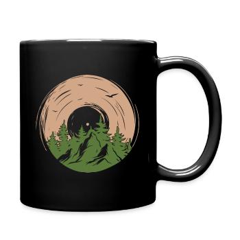 Vinyl Sun Travel Adventure Cadeau de randonnée - Mug uni - noir - Droite