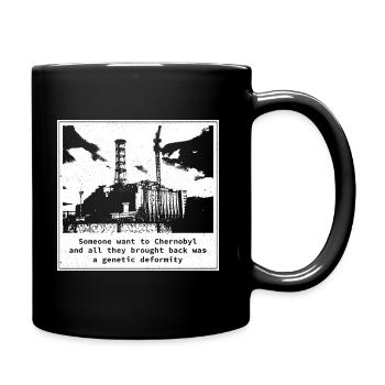 Genetic deformity Chernobyl Cadeau radiation - Mug uni - noir - Droite