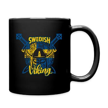 Swedish Viking - Full Colour Mug - black - Right