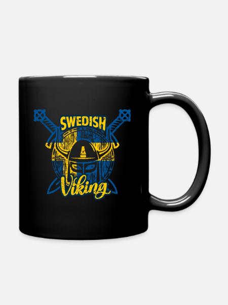Schwedischer Wikinger - Tasse einfarbig - Schwarz
